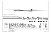 BK / KIT Solius # 21 4264 · 2013-09-19 · 4 KIT Solius # D 21 4264 Machen Sie sich mit dem Bausatz vertraut! MULTIPLEX - Modellbaukästen unterliegen während der Produktion einer
