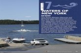 WATERS OF NEW YORK O S E 7 N WATERS OF NEW YORK · Lake George at 28,523 acres and Great Sacandaga Lake at 24,707 acres. In the western part of the state, Chautauqua Lake is the largest