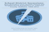 School District Secessions...County, Alabama, 1968-2014 Suggested Citation: Frankenberg, E. & Taylor, K. (2017). School District Secessions: How Boundary Lines Stratify School and