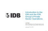 Introduction to the IDB and the IDB Group’s Private Sector ...economy.gov.il/.../Documents/IDBIntroduction.pdf · Financing from the IDB Group is… •in structure, terms, and