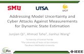 Addressing Model Uncertainty and Cyber Attacks Against ...abur/ieee/PES2018/JunjianQi.pdfAddressing Model Uncertainty and Cyber Attacks Against Measurements for Dynamic State Estimation