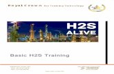 Basic H2S Training Royal Crown for Training Technology · 2020-04-29 · The course includes theoretical input, demonstrations and practical exercises coupled with a written examination