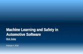 Machine Learning and Safety in Automotive Softwarechechik/courses19/csc2125/... · Semantic Loss Function for Deep Learning with Symbolic Knowledge”. arXiv preprint arXiv:1711.11157.