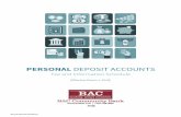 PERSONAL DEPOSIT ACCOUNTS Personal Fee...2018/02/02  · PERSONAL DEPOSIT ACCOUNTS Fee and Information Schedule [Effective March 1, 2018] Page 2 of 13 Contact Us Customer Service Department