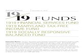 1919 FINANCIAL SERVICES FUND 1919 MARYLAND TAX-FREE · PDF file 1919 FINANCIAL SERVICES FUND 1919 MARYLAND TAX-FREE INCOME FUND 1919 SOCIALLY RESPONSIVE BALANCED FUND Annual Report