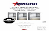 Refrigerated Showcases Instruction Manual · Revised - 01/14/2020 Toll Free: 1-800-465-0234 Fax: 905-607-0234 Email: service@omcan.com Refrigerated Showcases Models RS-CN-0530, 0700,