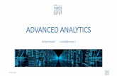 La nostra lambda architecture · Advanced Analytics 18/10/2016 4 Gli Advanced Analytics sono applicazioni informatiche che usano metodi matematici e statistici su sistemi computazionali