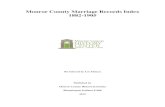 Monroe County Marriage Records Index 1882-1905€¦ · Monroe County Marriage Records Index, 1882-1905 Preface Column Descriptions Columns 1 & 3: Names of the bride and groom, surname