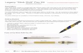 Legacy “Stick Shift” Pen Kit - The Woodturning Store...R2.0 2017 - The Woodturning Store - 81H East Jefryn Blvd, Deer Park, NY 11729 Legacy “Stick Shift” Pen Kit Available