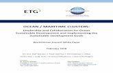 OCEAN / MARITIME CLUSTERS - BlueMed Initiative · 2018-03-16 · 3 Ocean/Maritime Clusters: Leadership and Collaboration for Ocean Sustainable Development Executive Summary The world