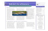 MACA ENEWS SPRING 2016 MACA eNews sponsored by€¦ · Away from office, my favorite pastime is: Being outdoors! I love nature and just being outside. My husband and I live on a big