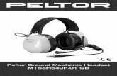 Peltor Ground Mechanic Headset MT53H540F-01 GB · • Clean the outside of the headset regularly with soap and warm water. Note: Do not immerse in water! • If the microphone arm
