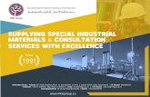 Supplying special INDUSTRIAL Consultation MATERIALS ... · Supplying special INDUSTRIAL MATERIALS & Consultation services WITH EXCELLENCE Millennium Group | Address 6511 Abdul Rahman