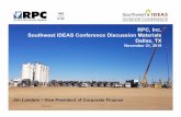 RPC, Inc. Southwest IDEAS Conference Discussion ...RPC’s Profile 4 400 600 800 1,000 1,200 1,400 1,600 1,800 2,000 $0 $100 $200 $300 $400 $500 $600 2001 2004 2007 2010 2013 2016
