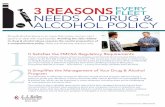 3 REASONSFLEET NEEDS A DRUG & ALCOHOL POLICY · company’s reputation. Just imagine the damage that an impaired driver operating one of your vehicles could inflict. 3 REASONS EVERY