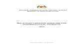 ASEAN Variation Guidelines For Pharmaceutical Products · Malaysian Variation Guideline for Pharmaceutical Products, 2013 Approval or correspondence Approval or first correspondence