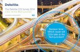 The Deloitte CIO Survey 2014 CIOs: At the Tech-junction · 2014-11-19 · social media and big data tools, continuing a trend highlighted in last year’s survey. However, more reported