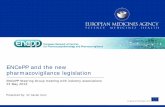ENCePP and the new pharmacovigilance legislation · An agency of the European Union ENCePP and the new pharmacovigilance legislation ENCePP Steering Group meeting with industry associations