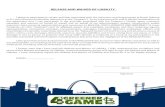RELEASE AND WAIVER OF LIABILITY - MLB.com · RELEASE AND WAIVER OF LIABILITY I desire to participate in certain activities associated with the volunteer recycling program at Busch
