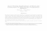 Asset Pricing Implications of Short-sale Constraints in ... · Because short-sale constraints increase spread and decrease trading volume, they reduce market liquidity. We also show