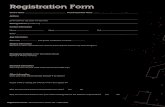 Registration FormRegistration Form • Administrative Guide CD • VBS 2020 Registration Form Child’s Name Parent/Guardian Name Address (street address, city, state, and zip code)