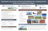 Quantitative Assessments of Water and Salt Balance for ... · • Dr. Dawit Zerihun • Dr. Mazin Saber • Dr. Juan Gonzalez Cena. OBJECTIVES. High-tech irrigation & soil salinity