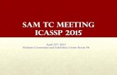 SAM TC Meeting ICASSP 2015 - IEEE Signal Processing Society...SAM 2016 (Martin Haardt) 13:40 Proposal for CAMSAP 2017 (Andre de Almeida, Geert Leus ... ex c l nts rv ih a d gbu pape