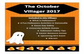 The October Villager 2017 - University of Florida · 2017-10-10 · Haunted House & Halloween ostume ontest ome out to Maguire Village to participate in a variety of Halloween themed