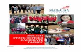 2020 STATE CANDIDATE PACKET · Submission of school transcript required with the candidate’s application. Secondary State Officer Candidates must be returning students in their