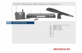 UHF Wireless Microphone System · 2019-09-07 · Bosch Security Systems | 2006-01 | 9922 141 50701ml UHF Wireless Microphone System | Installation and User Instructions | en | 8 2