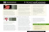 HOMEBASE December 2013 Homebase - UWAscience, exercise and health. The staff has also been busy responding to the international review committee report, a result of the review undertaken