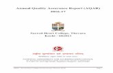 Annual Quality Assurance Report (AQAR) 2016-17 · 2019-10-17 · The Annual Quality Assurance Report (AQAR) of the IQAC Part – A AQAR for the year (for example 2013-14) 1. ... IQAC
