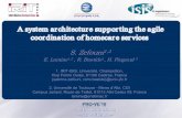 A system architecture supporting the agile coordination of ... · A system architecture supporting the agile coordination of homecare services S. Zefouni 1,2 E. Lamine 1,2 , R. Bastide