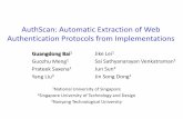 AuthScan: Automatic Extraction of Web Authentication Protocols · PDF file Web Authentication Schemes & Single Sign-On •Single Sign-On (SSO) –BrowserID (Mozilla) –Facebook Connect