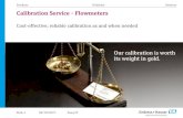 Calibration Service - Flowmeters - Endress+Hauser · Since 1994, Endress+Hauser has been accredited as a calibration provider for flowmeters by the Swiss Accreditation Service (SAS)