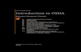 OSHA Training Institute Introduction to OSHA€¦ · OSHA Directorate of Training and Education 04.2010 OSHA Training Institute Introduction to OSHA STUDENT HANDOUT PACKET #1. Weekly