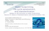 sebastien.humbert@quantis-intl.com Water ...gec.jp/gec/en/Activities/ietc/fy2010/wf/wf_s3-2.pdf · Water footprinting, life cycle assessment, and standardisation Update on ISO activities