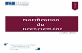 Notification du licenciementefl.fr.s3.amazonaws.com/pdf/livres-blancs/notification... · 2013-07-15 · naux refusent de reconnaître àcedernier une force probante (Cass. soc. 1-3-2000