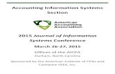 Accounting Information Systems Sectioncommons.aaahq.org/files/c43c60fb3f/JISC_2015_Program.pdfAccounting Information Systems Section 2015 Journal of Information Systems Conference