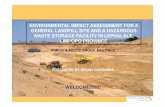 ENVIRONMENTAL IMPACT ASSESSMENT FOR A GENERAL …€¦ · environmental impact assessment for a general landfill site and a hazardous waste storage facility in lephalale, limpopo