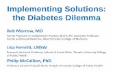 Implementing Solutions: the Diabetes Dilemma · Research Assistant Professor, School of Social Work, Temple University College of Public Health Philip McCallion, PhD Professor, School