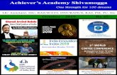 achieversacademyshivamogga.com · Achiever’s Academy Shivamogga Contact:- 7812926702, 8951437441 accshimoga@gmail.com Page 1 Dear Readers, This Monthly Magazine is a complete docket