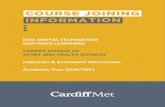 MSC DENTAL TECHNOLOGY (DISTANCE LEARNING) CARDIFF … · Complex myofunctional appliances Orthognathic surgical appliances Congenital deformity appliances Students are required to