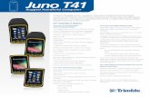 Rugged Handheld Computer - BarcodesInc · Illumination, aiming, presentation modes Juno T41 R: Ultra-High Frequency RFID Rapid-Read, high-accuracy performance on multiple tags with