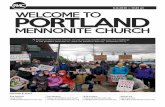 At Portland Mennonite Church we are striving to take ...€¦ · 14/06/2020  · hildren's Time ♫ ZLet justice roll down like a river — Sing the Story, 33, vv. 1,2,5 Sermon: ZFor