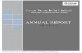Genus Prime Infra Limited - Moneycontrol.com · 2013-09-04 · IT-Support [Type the company name] [Pick the date] Genus Prime Infra Limited (Formerly Gulshan Chemfill Limited) ANNUAL
