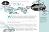 Measurements and Characterization: Surface Analysis · Our surface analysis team boasts more than half a century of experience in analyzing sur-faces for materials that range from