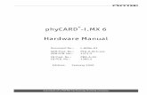 phyCARD -i.MX 6 Hardware Manual...Bangalore 560102 INDIA PHYTEC Information Technology (Shenzhen) Co. Ltd. 2106A, Block A, Tianxia Jinniu Square, Taoyuan Road, Nanshan District, 518026