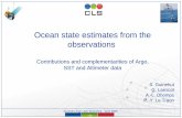 Ocean state estimates from the observations · operational oceanography and climate studies • Our approach : – Consists of estimating 3D-thermohaline fields using ONLY observations
