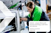 Valmet unique offering with process technology, …...Valmet’s share acquisition in Neles Valmet’s acquisition of 14.9% ownership in Neles1 Valmet agreed to acquire approximately
